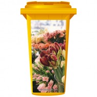 An Assortment of Flowers Wheelie Bin Sticker Panel